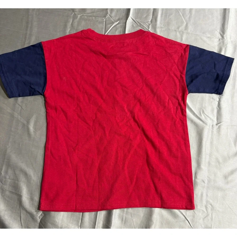 Marvel Spider-Man Kids‎ Red Blue Short Sleeve Graphic Tee Shirt Size 6